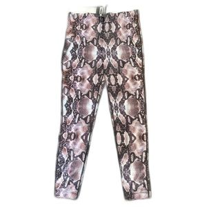 NWT Ethika Snakeskin Print Leggings size Large Purple, White & Mixed colorway